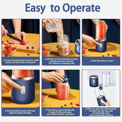 Multifunction Portable Juicer With Cup, Juicer Extractor Portable Blender, Rechargeable Portable Mini Juicer With Cup