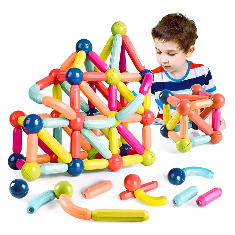 DIY Magnetic Building Blocks For Kids- Learning Educational Toy
