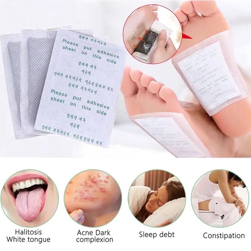 Bee Venom Lymphatic Drainage & Slimming Foot Patches (Set of 10 Patches)
