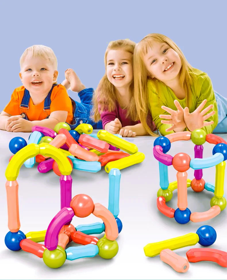DIY Magnetic Building Blocks For Kids- Learning Educational Toy